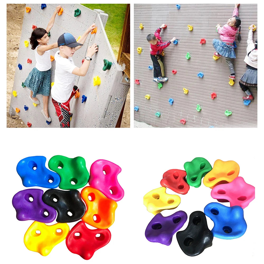 Kit Agarras de Escalada Infantil Parede de Escalada para Crianças Desenvolvimento Motor Infantil Brincadeira Vertical para Crianças Aventura em Casa Estímulo ao Crescimento Ativo Playground Vertical para Crianças Kit de Agarras para Parede Atividade Lúdica e Educativa Escalada Segura para Crianças Diversão e Desenvolvimento Habilidades Motoras na Infância Parede de Escalada Divertida