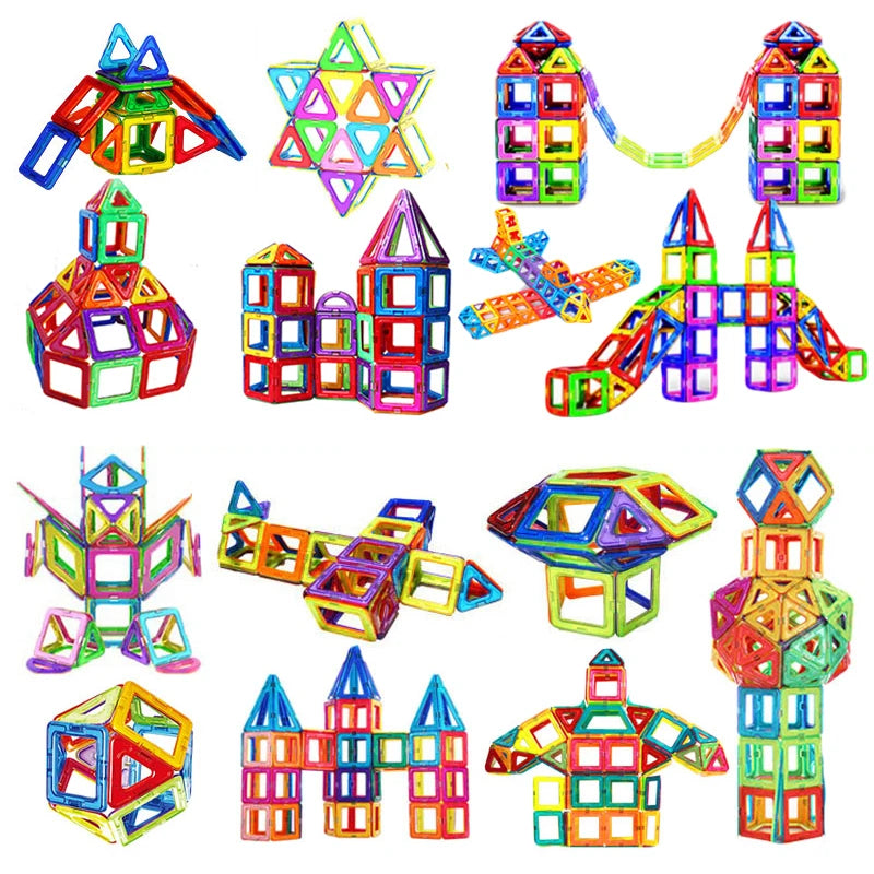 MagniBlocks Blocos Magnéticos Coloridos - Criatividade Materna