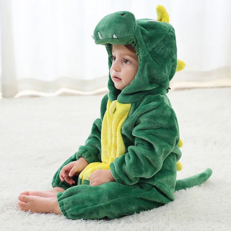 Macacão/Fantasia Dinossauro de Bebê
