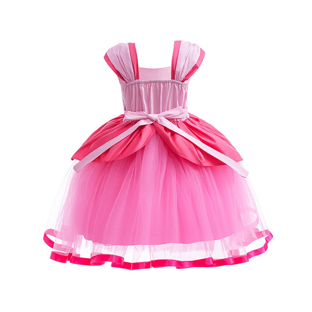 Vestido Princesa Peach do Super Mario - Do nº 1 ao 6