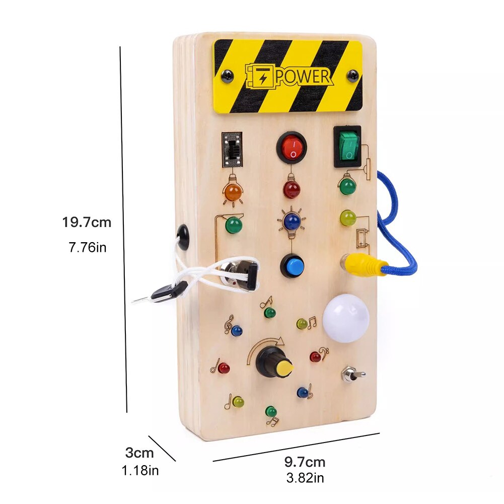Painel Sensorial, Montessoriano, Montessori Busy Board, Light Switch Toy, Brinquedo Sensorial, Brinquedo Montessori, Wooden Sensory Toys, For Toddlers, Activity Board, Switch Box, Buttons, Wires, Control Panel, Brinquedo Educativo, Brinquedo Interativo, Brinquedo para Crianças, Atividade Sensorial, Painel de Atividades, Painel de Controle, Painel de Botões, Painel com Fios, Caixa de Controle, Estimulação Infantil, Aprendizado Lúdico