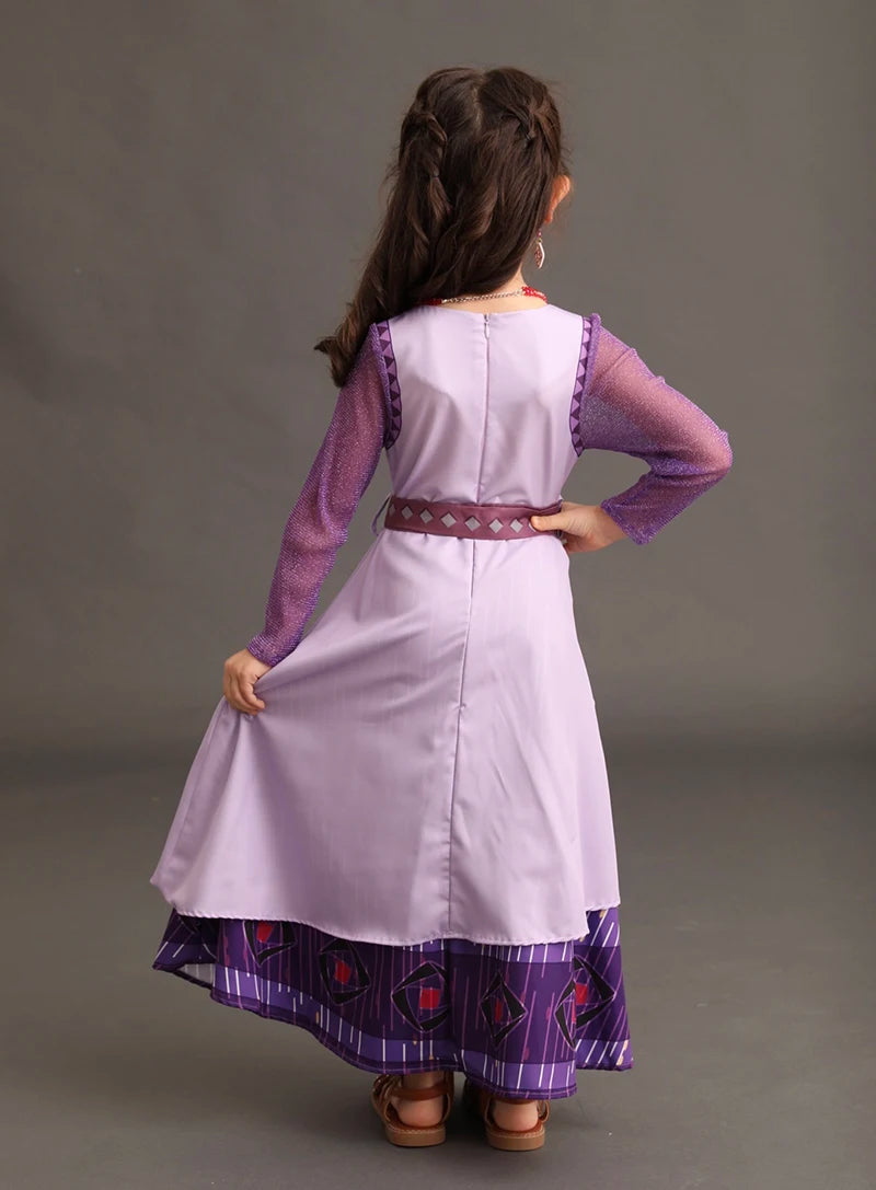 Fantasia Infantil Princesa Asha do Nº 4 ao 12 - Criatividade Materna