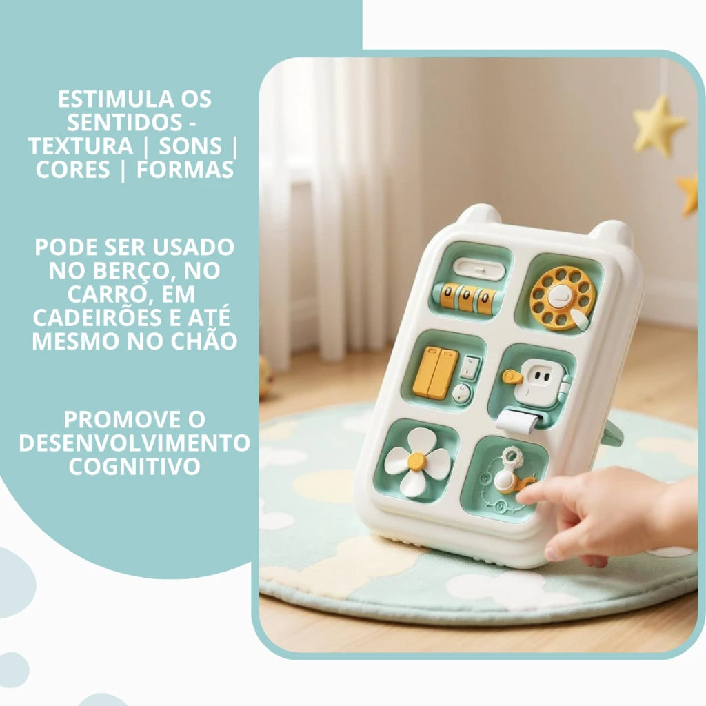 Montessori Interactive Sensory Board for Babies