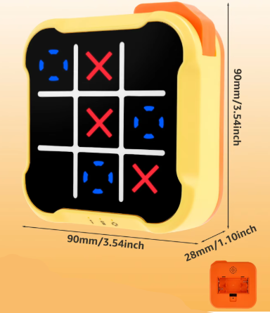 Jogo Tic Tac Toe Eletrônico 3 em 1, jogo de memória e inteligência artificial