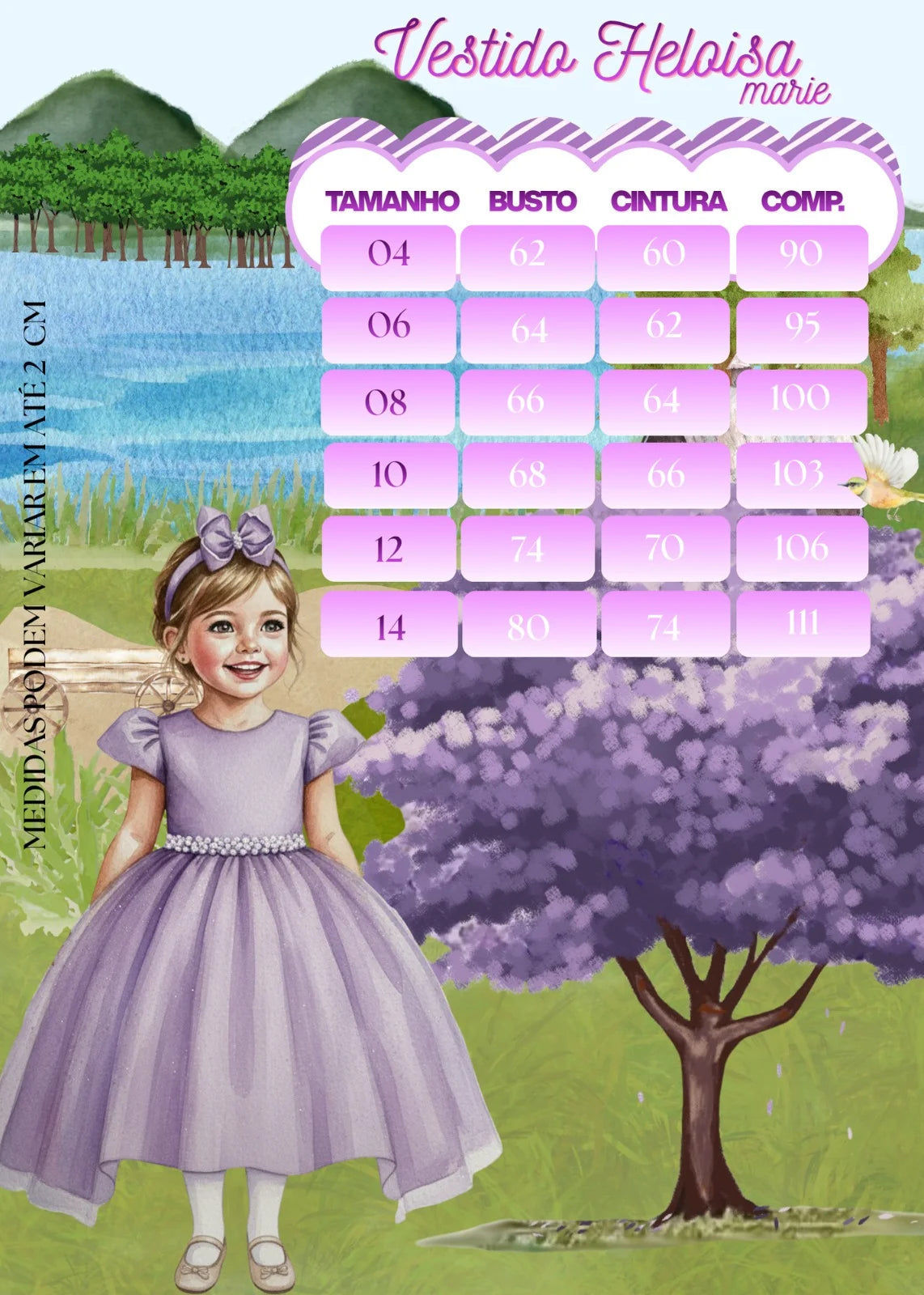 Princess Heloísa Luxury Dress sizes 4 to 12