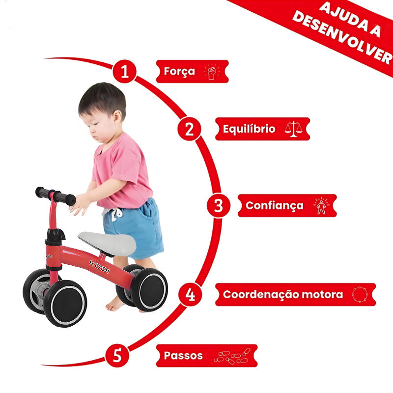 Bicicleta de Equilíbrio Infantil Sem Pedais | Desenvolvimento do Equilíbrio e Coordenação
