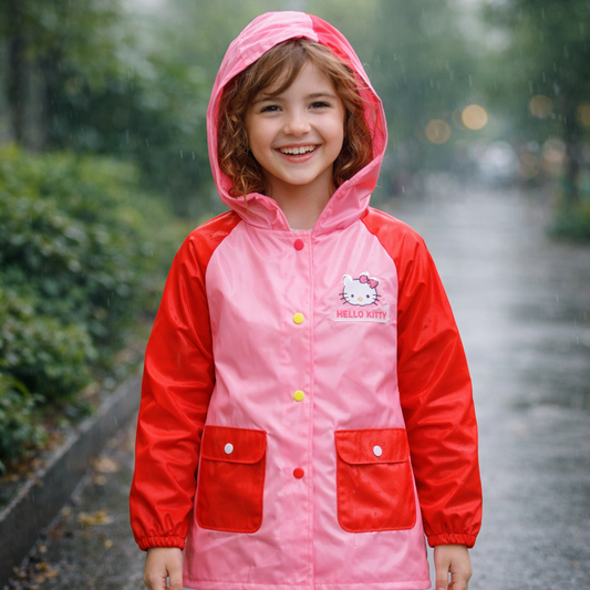 Hello Kitty: Capa de Chuva Juvenil com Capuz - Proteção e Estilo