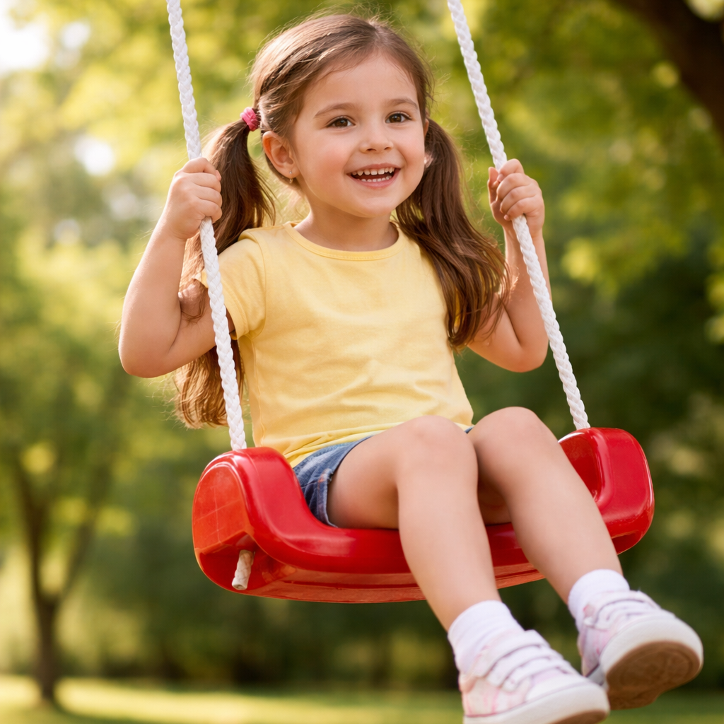 Playful Petal Plank Swing