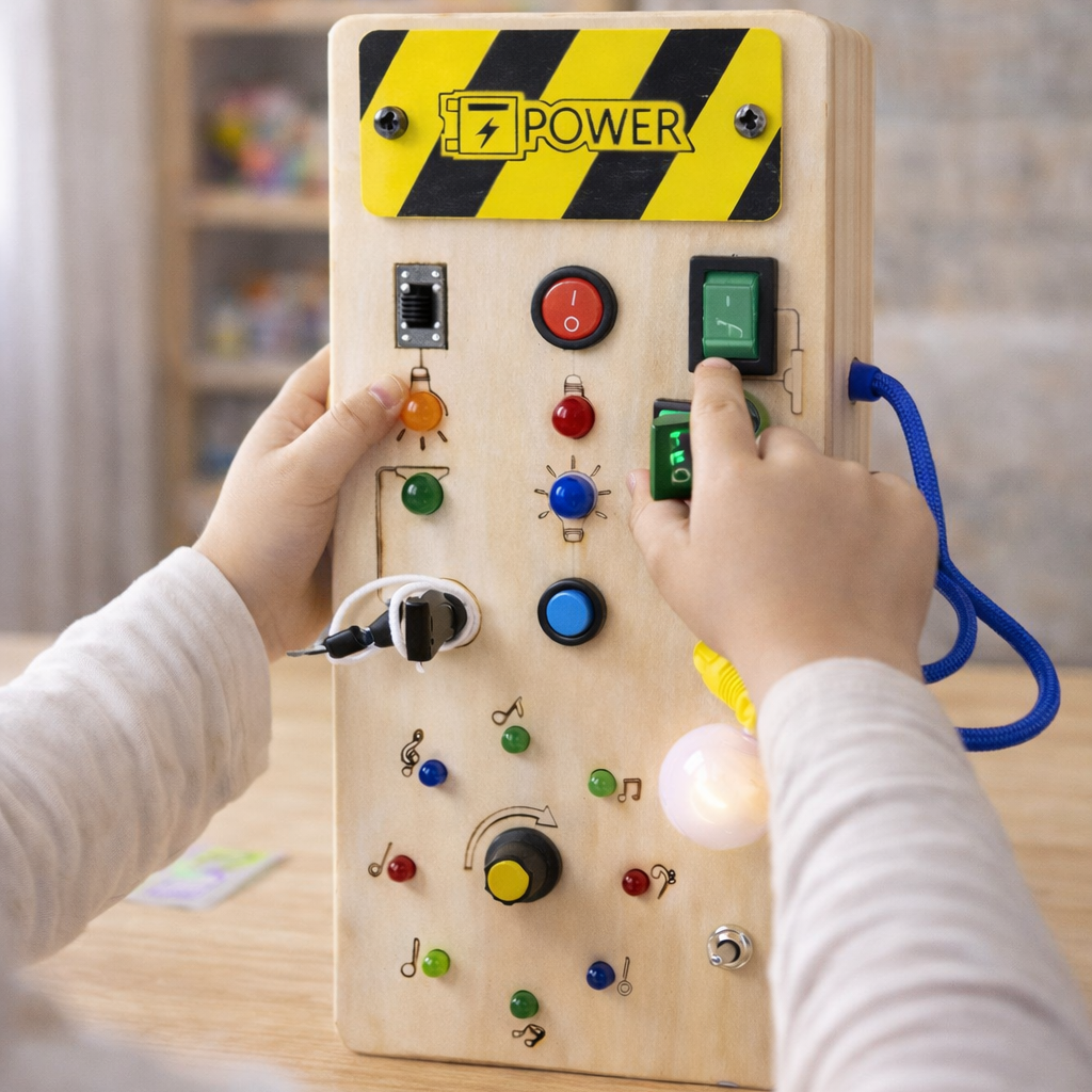 Painel Sensorial Montessori Busy Board