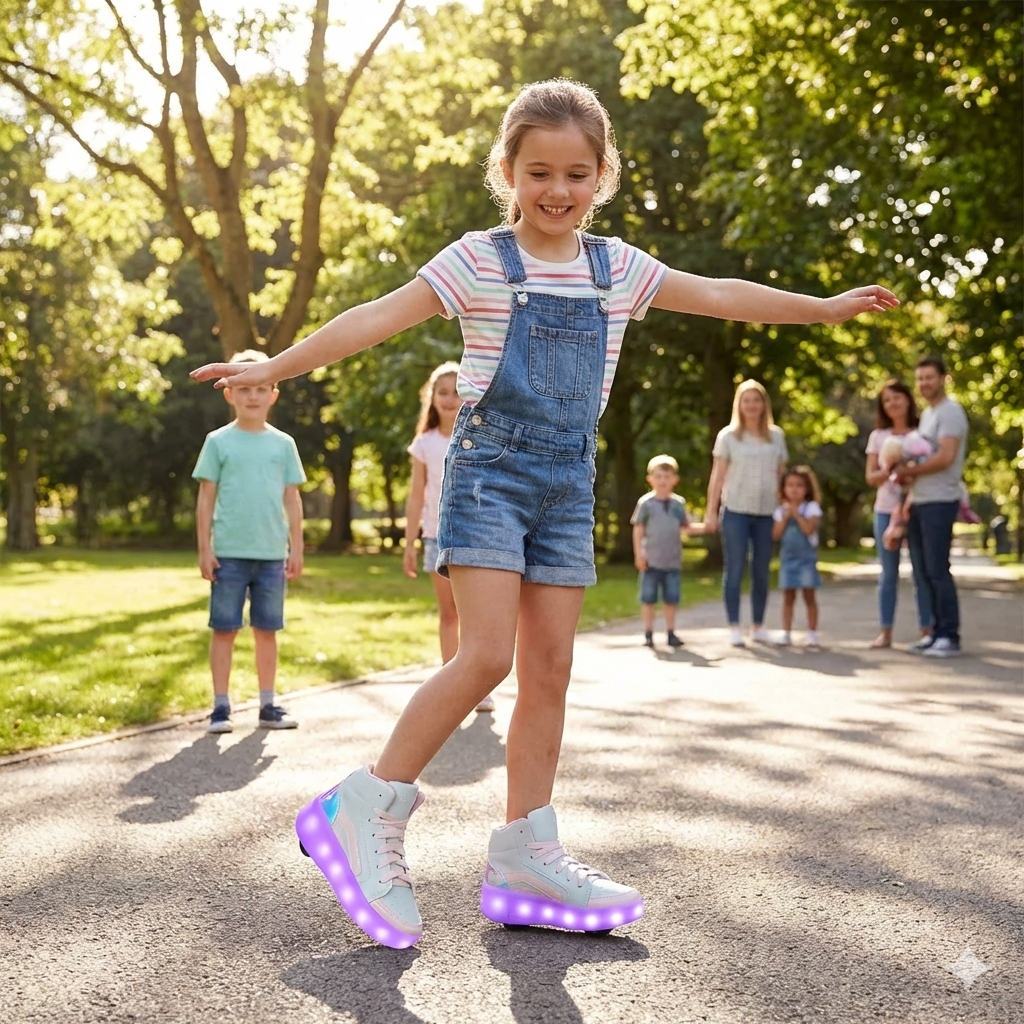 Tênis Infantil com LED e Rodinhas My Mellody – Estilo, Diversão e Conforto!