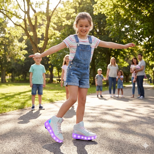 Tênis Infantil com LED e Rodinhas My Mellody – Estilo, Diversão e Conforto!