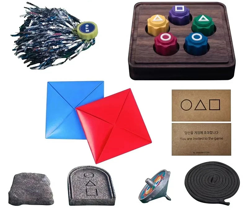 Captura do jogo Gonggi com peças coloridas e desafiadoras, prontas para testar sua habilidade e destreza. A diversão está garantida!