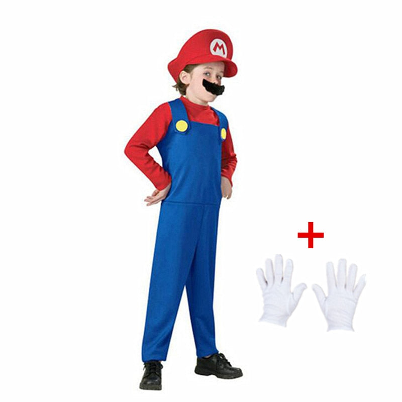 Fantasia Luigi  Fantasia Super Mario  Irmãos encanadores  Fantasia de videogame  Aventura temática  Traje autêntico  Universo dos jogos  Ação e diversão  Detalhes realistas  Brincadeira criativa  Fãs de videogame  Vestir como Luigi  Vestir como Super Mario  Aventura autêntica