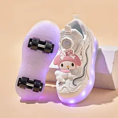 Tênis infantil com LED e rodinhas, Tênis patins infantil My Mellody, Tênis com rodinhas para meninas, Tênis de luzinha infantil, Tênis infantil que vira patins, Tênis My Mellody rodinhas retráteis, Tênis infantil com LED feminino, Tênis de rodinha e luz para crianças, Melhor tênis infantil com rodinhas e luz, Onde comprar tênis infantil com LED e rodinhas, Tênis My Mellody original com rodinhas, Tênis infantil confortável com LED, Tênis para criança com luz e rodinhas, Tênis que vira patins infantil seguro