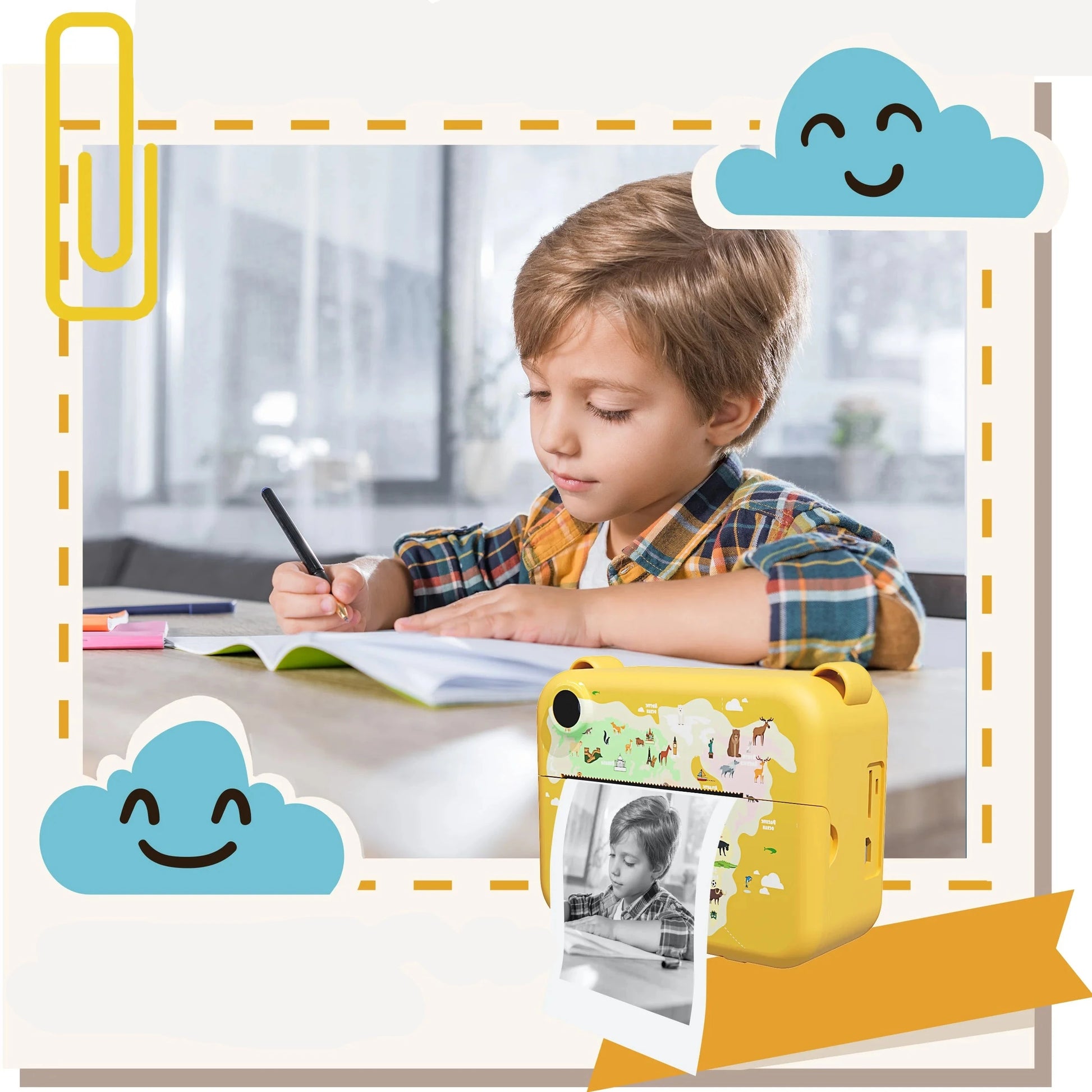 Câmara infantil amarela Câmara de impressão infantil Fotografia instantânea para crianças Câmera amarela para crianças Câmera de fotos instantâneas infantis Câmera digital para crianças Fotografia divertida para crianças Câmera amarela instantânea Câmera para crianças com impressão Câmera de fotos para crianças Câmera de brinquedo amarelo Câmera de brinquedo para crianças Câmera infantil de fácil uso Câmera para registrar