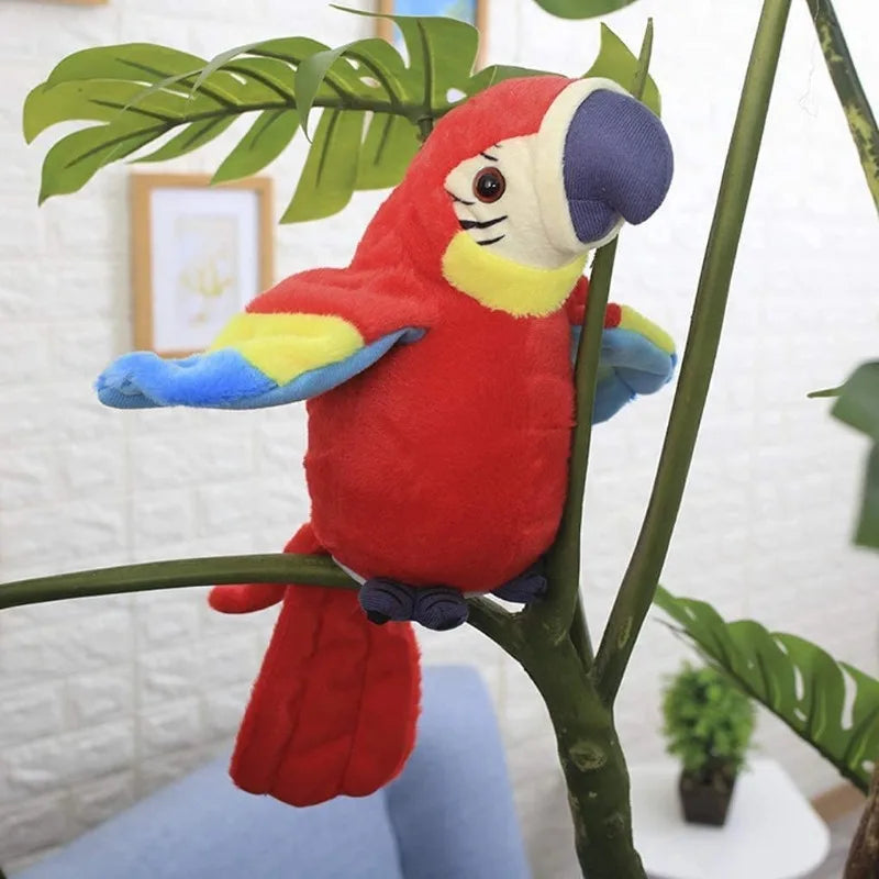Papagaio Falante de Pelúcia