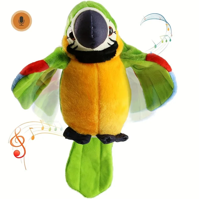 Papagaio Falante de Pelúcia