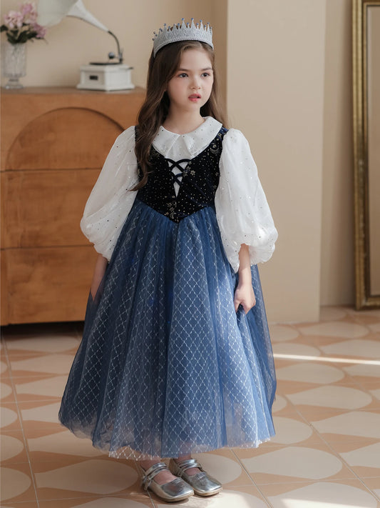 Vestido infantil, Vestido princesa, Moda para meninas, Vestido de festa, Vestido luxuoso, Vestido de aniversário, Roupas infantis, Estilo princesa, Look para festas, Vestido bordado, Vestido clássico, Roupas de gala, Saia volumosa, Vestido elegante, Acessórios para meninas, Moda infantil sofisticada, Vestido com laço, Detalhes encantadores, Tendências infantis, Princesa de verdade