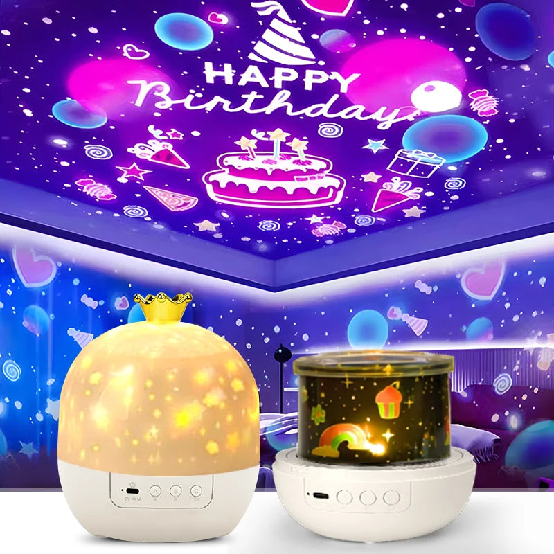 Magical Night Projector – Soothing Light with Stars for Kids' Room