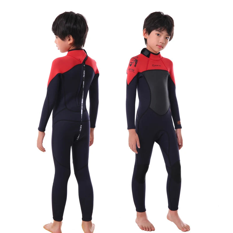 Macacão Infantil Aquatico Neopreme Longo para Meninas e Meninos do 06 ao 12 - Criatividade Materna
