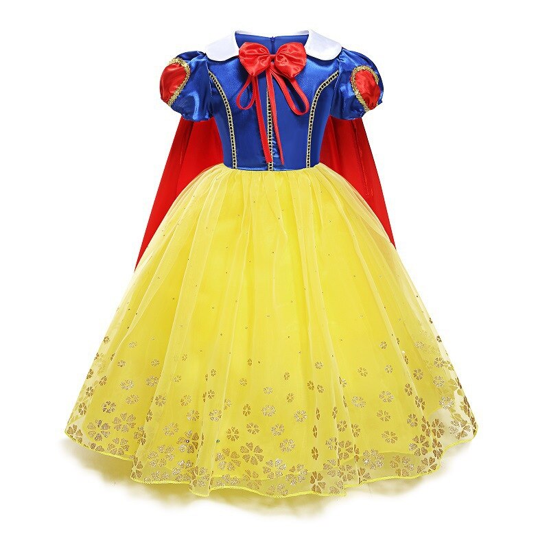 Vestido Fantasia Branca de Neve Tamanho de 3 a 10 anos - Criatividade Materna