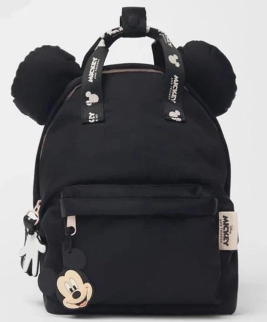 Mochila Infantil Mickey Preta tamanho 26 x19 - Criatividade Materna