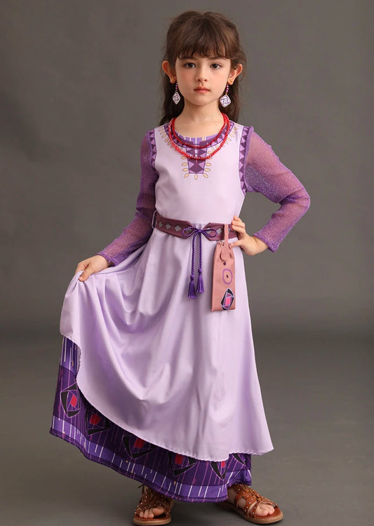 Fantasia Infantil Princesa Asha do Nº 4 ao 12 - Criatividade Materna