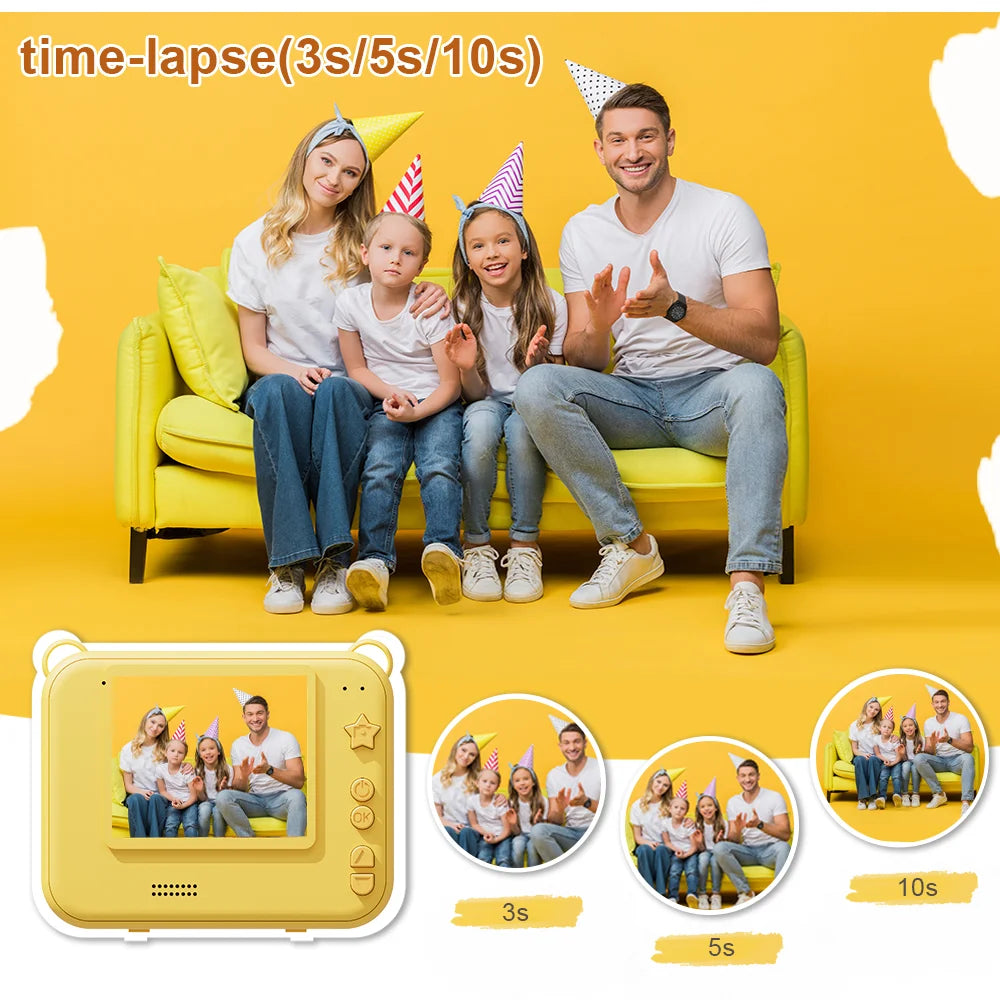 Câmara infantil amarela Câmara de impressão infantil Fotografia instantânea para crianças Câmera amarela para crianças Câmera de fotos instantâneas infantis Câmera digital para crianças Fotografia divertida para crianças Câmera amarela instantânea Câmera para crianças com impressão Câmera de fotos para crianças Câmera de brinquedo amarelo Câmera de brinquedo para crianças Câmera infantil de fácil uso Câmera para registrar