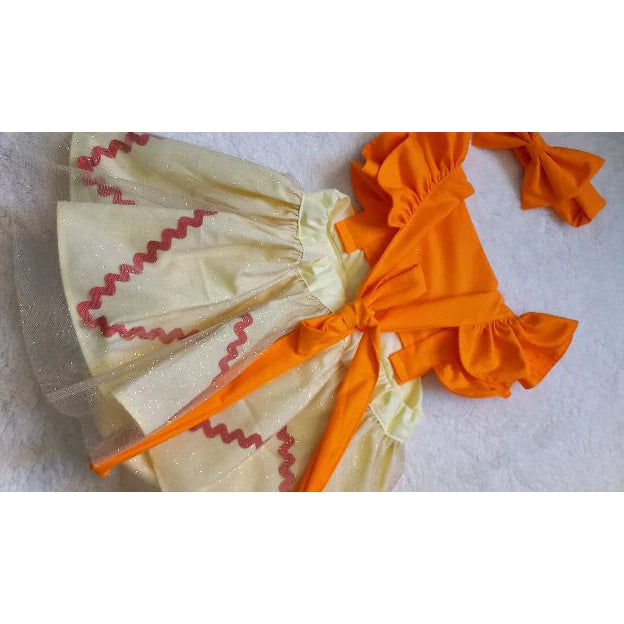 Vestido Romper Princesas Disney para bebê de 0 a 18 Meses