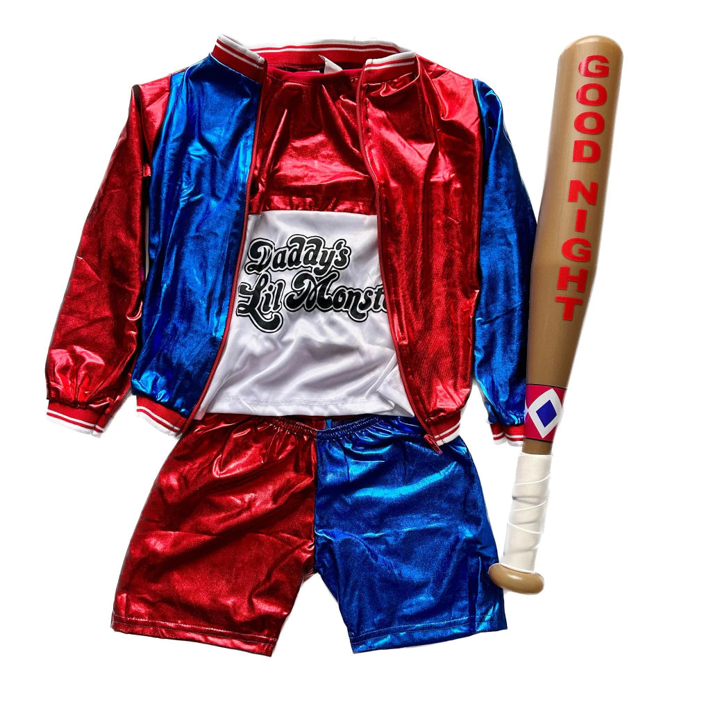 Fantasia Infantil Arlequina Tamanho do 2 ao 14