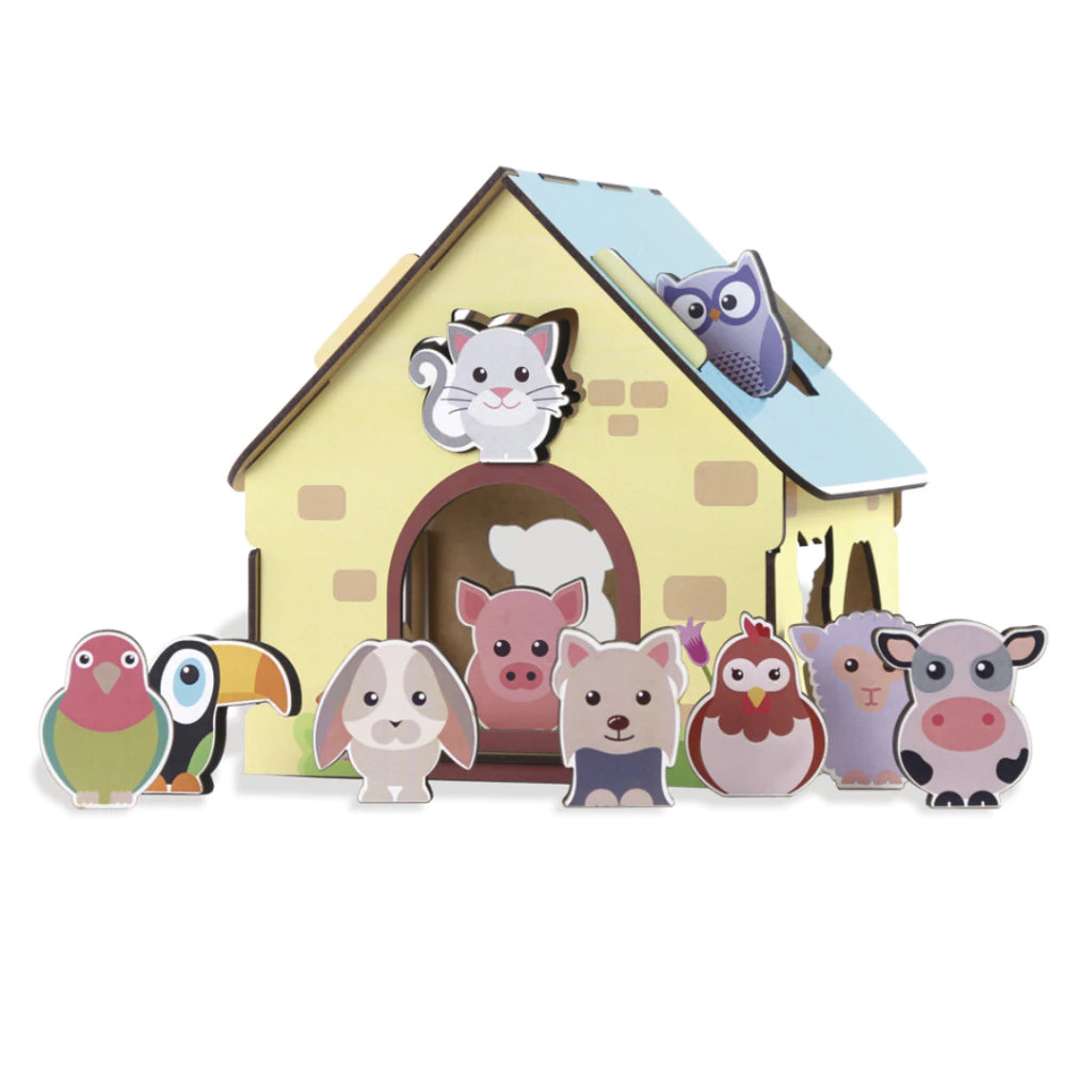 Fazenda de Madeira - Brinquedo Educativo Montessori