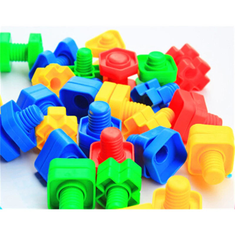 Painel Sensorial Parafusos Coloridos