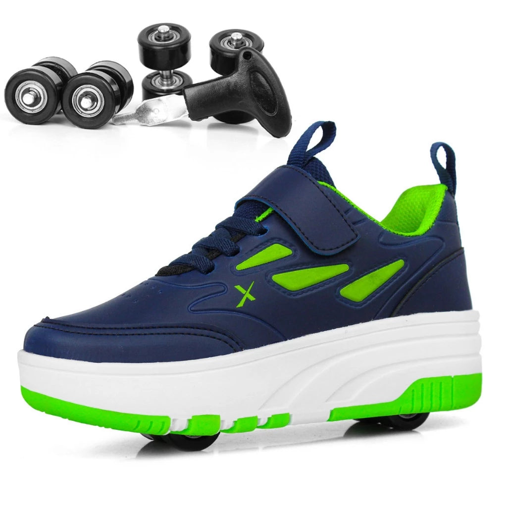 Kids' Sneakers with 4 Retractable Wheels – Fun and Adventure with Every Step!