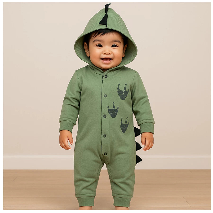 Macacão Bebê Dinossauro 0 a 12 meses