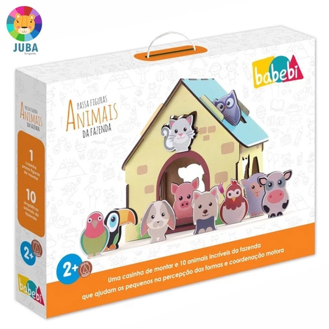Fazenda de Madeira - Brinquedo Educativo Montessori