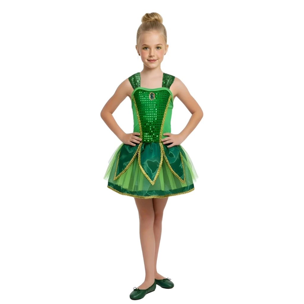 Vestido Bailarina Princesas com Tutu Luxo 2 aos 10 anos