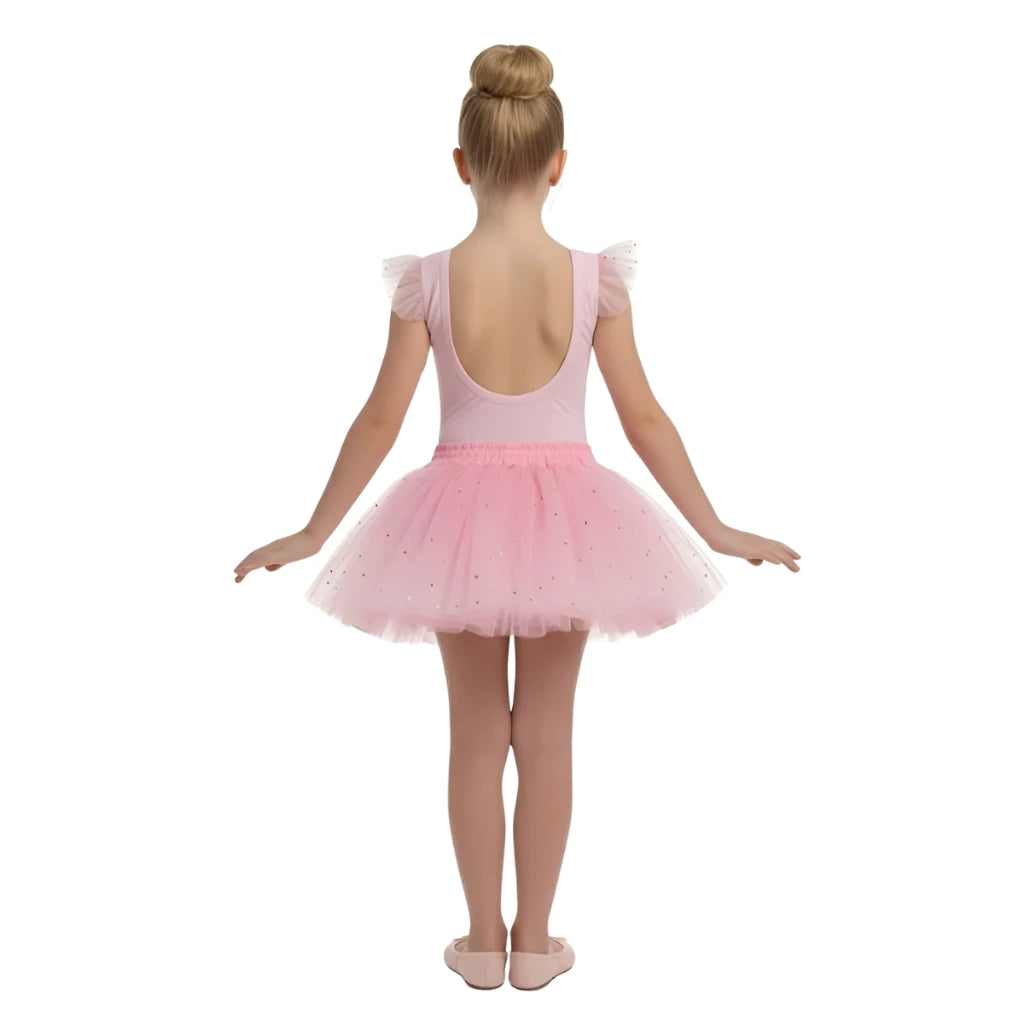 Vestido Bailarina Princesas com Tutu Luxo 2 aos 10 anos