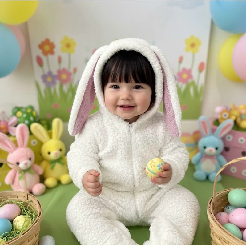 Macacão Bebê Coelhinho 03 a 12 Meses