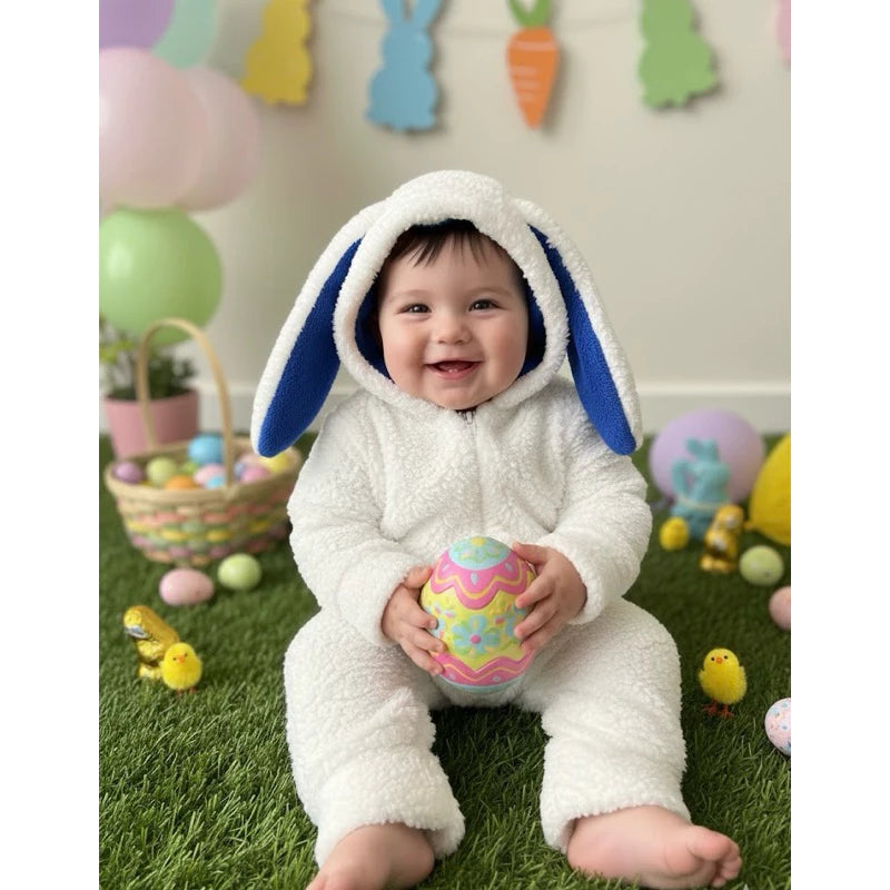 Macacão Bebê Coelhinho 03 a 12 Meses