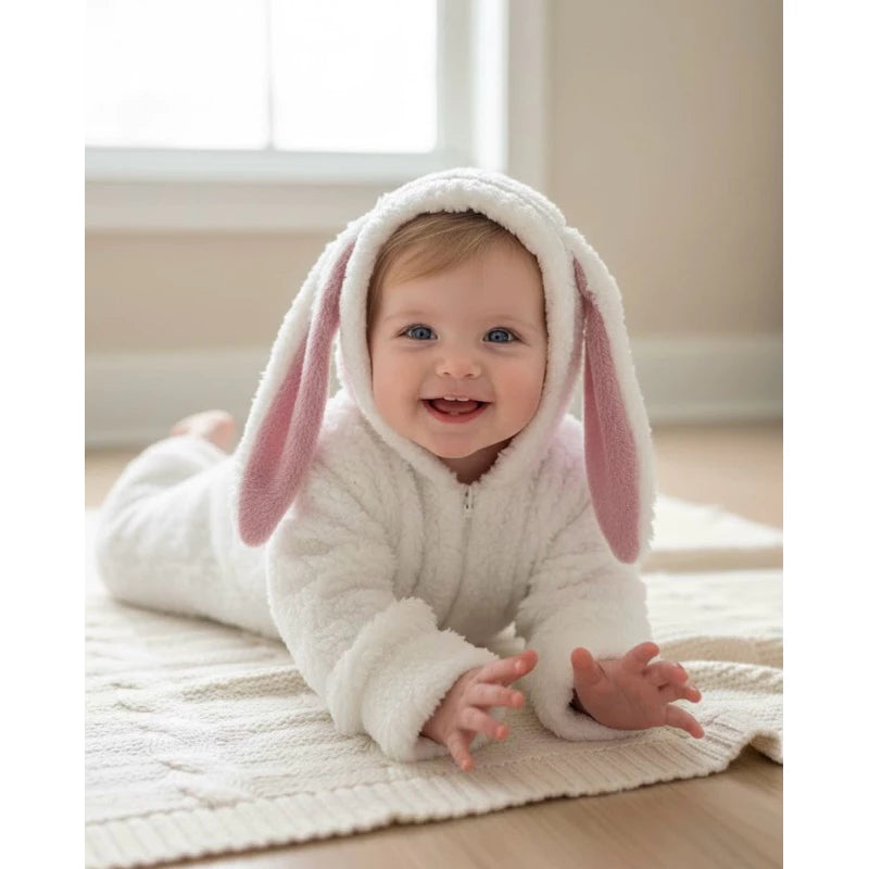 Macacão Bebê Coelhinho 03 a 12 Meses