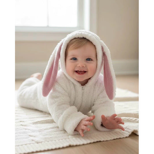 Macacão Bebê Coelhinho 03 a 12 Meses