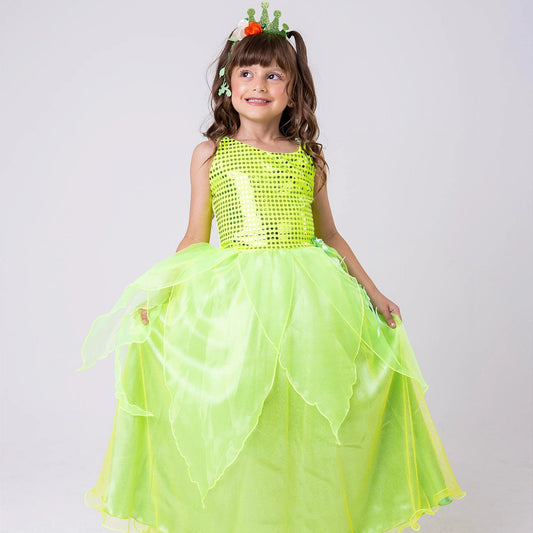 Vestido Luxo Tiana de 02 a 10 anos