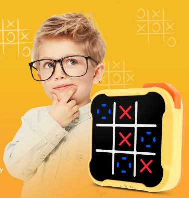 Jogo Tic Tac Toe Eletrônico 3 em 1, jogo de memória e inteligência artificial