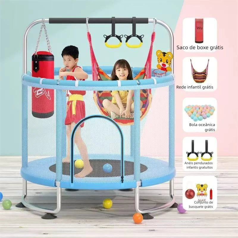 Equilíbrio Kids: 5-in-1 Kids Trampoline - Challenge Coordination and Agility