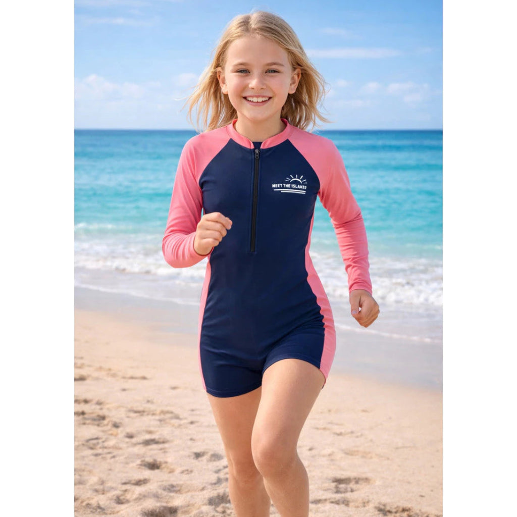 Macacão Juvenil Praia Proteção Uv50+ Menina Maiô