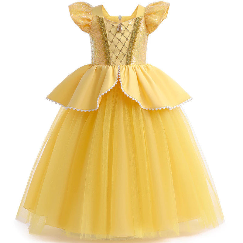 vestido bela e a fera, vestido princesa bela, fantasia bela infantil, vestido amarelo princesa, vestido belle infantil, vestido festa princesa bela, vestido luxo infantil amarelo, vestido rodado princesa, fantasia bela e a fera infantil, vestido dourado princesa, vestido baile princesa, vestido elegante menina, vestido tule amarelo, vestido aniversário princesa, vestido clássico princesa