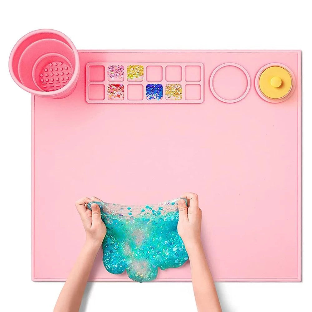 tinta infantil  silicone infantil  tapete infantil  tapete par artes  slime  pintura infantil  atividade infantil  montessori  tapete de silicone  porta tinta  novidades  mamãe  mae  brinquedos educativos  brinquedos criativos  brinquedo educativo